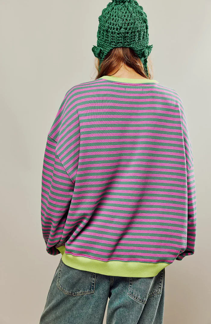 MANA™ | OVERSIZED STRIPED SWEATER