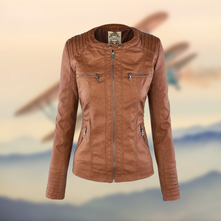 KAROLINA™ | DISTINCTIVE ELEGANCE LEATHER COAT