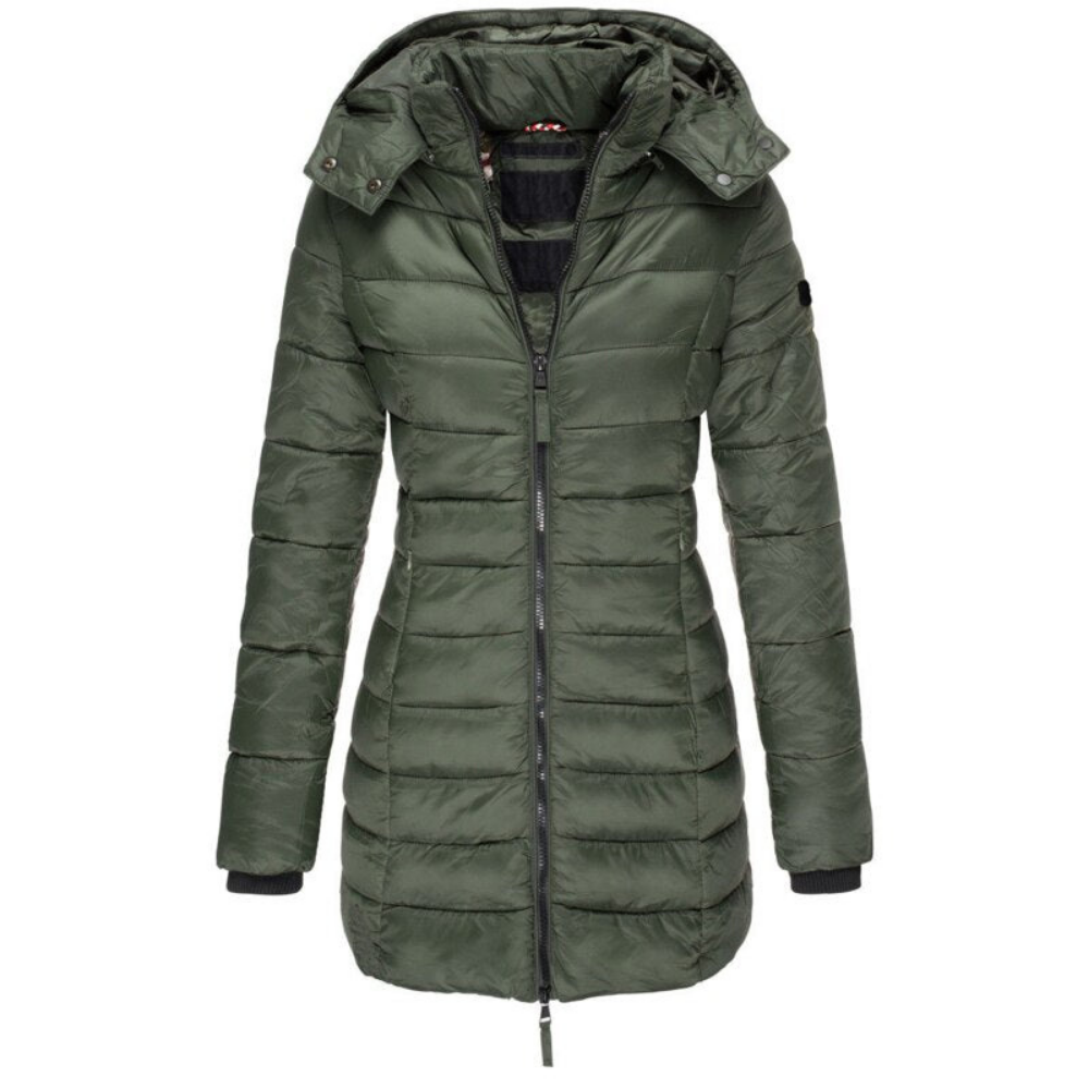 Elisa | Hooded Down Jacket with Zipper