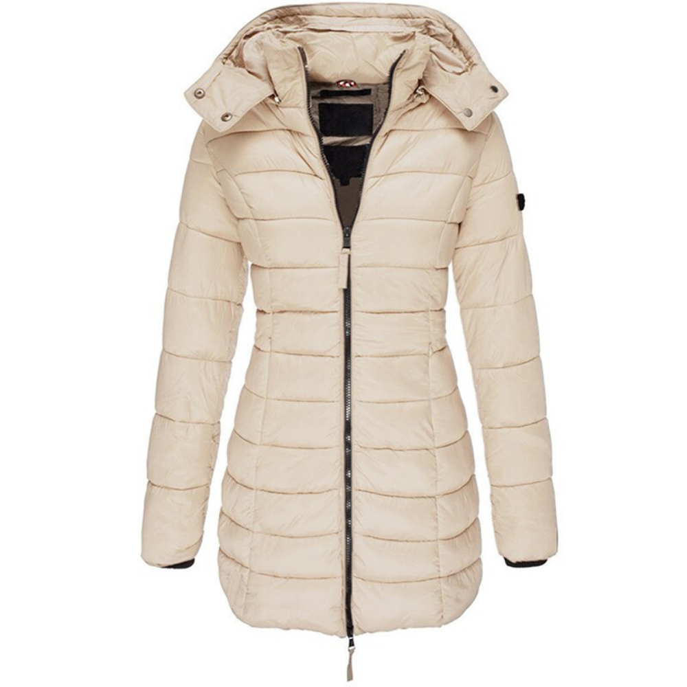 Elisa | Hooded Down Jacket with Zipper