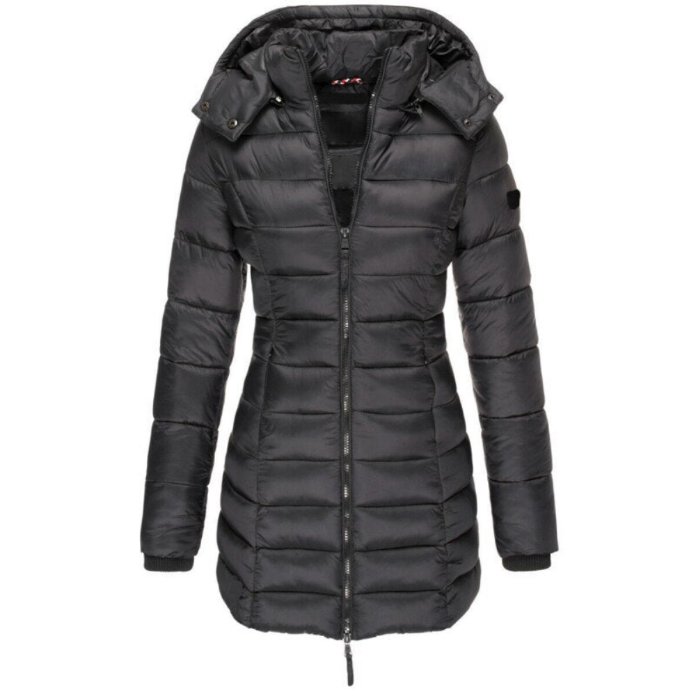 Elisa | Hooded Down Jacket with Zipper