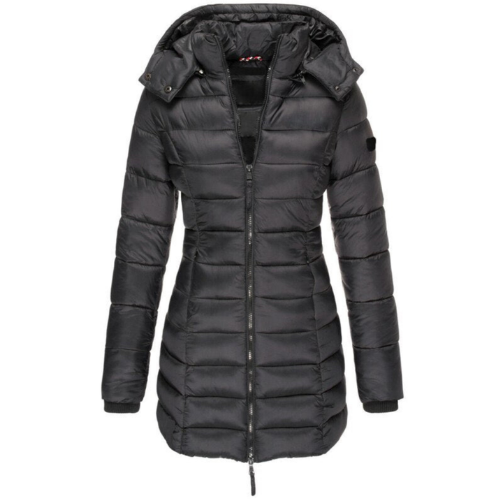 Elisa | Hooded Down Jacket with Zipper