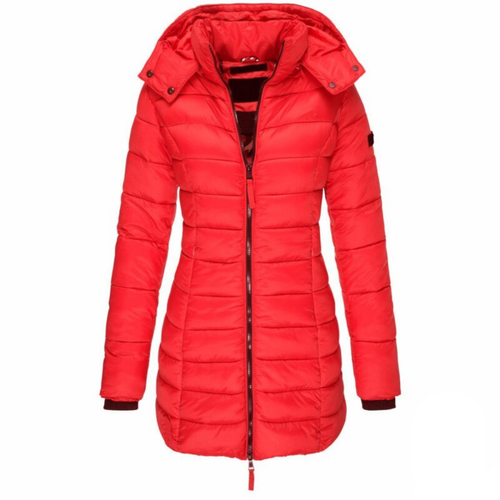 Elisa | Hooded Down Jacket with Zipper