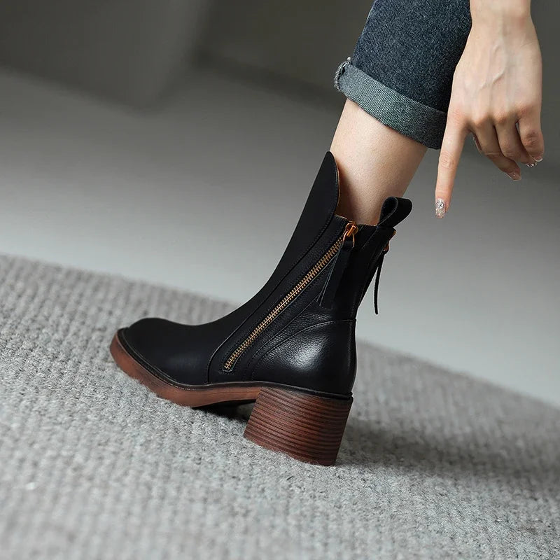 MARIA™ | Premium Leather Ankle Boots